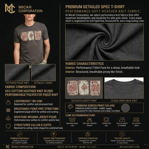 Camiseta Gráfica Personalizada para Hombre, Diseño de As de Espadas, Color Gris Carbón, Tejido de Poliéster/Algodón, Estilo Urbano, Corte Ajustado - Product Image 6