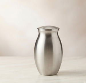Urnas de Metal con Acabado Plateado Brillante, Artículos Funerarios, Urnas para Cenizas Humanas, Estilo Elegante, Recipiente para Cremación - Product Image 2