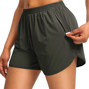 Shorts de sport pour femmes à prix d'usine, extensibles dans quatre directions, shorts de compression pour l'entraînement - Product Image 1