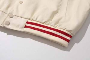 Wholesale Custom Winter American Motorcycle Coat Men Retro Hip Hop High Street Loose Fit Couple Baseball <b>Jacket</b> Windproof Stand - Product Image 4