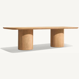 Mesa rectangular de madera de teca ecológica, apta para uso en exteriores, duradera y de buena calidad. - Product Image 2