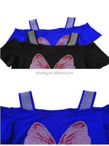 เสื้อยืดโอเวอร์ไซส์ทรงสลิมฟิตสำหรับผู้หญิงไซส์พลัส ผ้าคอตตอนด็อบบี้ ปักลาย สไตล์สตรีทแวร์ - Product Image 2