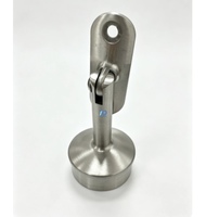 Support de fixation réglable en acier inoxydable au design moderne et personnalisé pour applications de main courantes d'hôtel