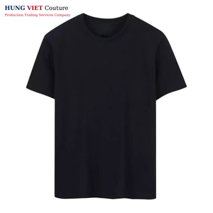 เสื้อยืดผ้าฝ้ายธรรมดาพิมพ์โลโก้ได้ตามต้องการส่งออกจากเวียดนาม - Product Image 5