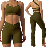 Nouveaux ensembles de fitness pour femmes, ensemble de yoga sportif, pièces confortables et respirantes, ensemble de yoga côtelé