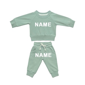Conjunto Deportivo con Capucha para Bebés Niños, Color Sólido, Manga Larga, Corte Holgado Informal, 100% Algodón, Peso Medio, Ropa de Otoño con Bolsillos Laterales 2027 - Product Image 2