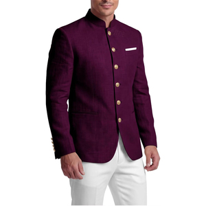 Chaqueta Tradicional Bávara para Hombre, Estilo Formal, Trachtenjacker Alemán, Cuello Alto Alpino, Cierre de un Solo Botón, Estilo Herencia - Product Image 3