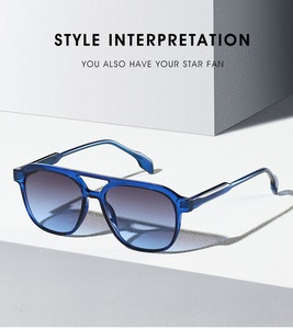 <span class=keywords><strong>Occhiali</strong></span> <span class=keywords><strong>da</strong></span> sole unisex alla moda <span class=keywords><strong>con</strong></span> montatura TR90 a doppio ponte e aste a perno, stile europeo-americano, per <span class=keywords><strong>donna</strong></span>, per il commercio transfrontaliero - Product Image 5