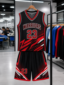 Elegante Conjunto de Baloncesto con Elementos Gráficos Atrevidos, Material Transpirable y Costuras Resistentes para Profesionales y Jugadores - Product Image 5