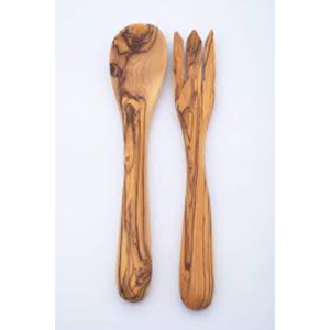 Handmade Sustainable Mango Wood Salad Server Set With Elegant Gold Tipped Handles Eco-Friendly Wooden Salad <b>Tongs</b> For Tossing - Product Image 3
