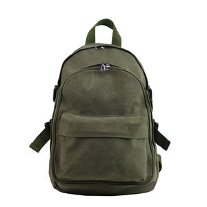 Canvas Laptop <b>Backpack</b> Unisex Vintage Style 20-39L Durable Softback with Open Closure and Shoulder <b>Straps</b> Cotton Lining - Product Image 1