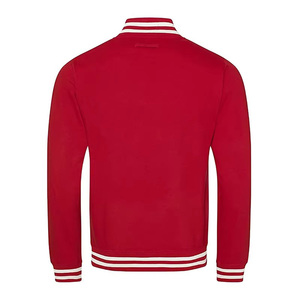 Veste universitaire rouge et blanche pour homme, en coton mélangé de qualité supérieure, veste de style Letterman, boutons pression, vêtements d'extérieur personnalisés OEM - Product Image 5