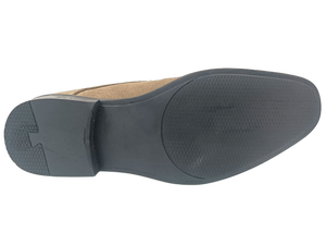 Chaussures habillées pour hommes en daim marron, style Derby, à lacets, bout pointu, respirantes, semelle extérieure en caoutchouc antidérapante, pour le bureau et la carrière, toutes saisons, couleur unie - Product Image 3