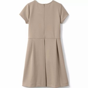 Robe à carreaux grise pour filles, manches courtes, tenue scolaire, tissu tissé, uniforme scolaire pour enfants - Product Image 4