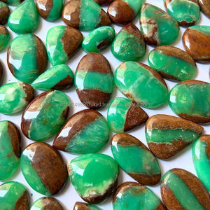 Cabochoanes de Piedra de Crisoprasa Verde Bio de Alta Calidad Grado AAA, Gemas Naturales Sueltas de Formas Mixtas - Product Image 4