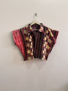 Chaqueta corta reversible Kantha surtida para mujer, ideal para verano - Product Image 2