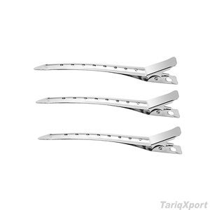 กิ๊บหนีบผมพลาสติกหลากสีอเนกประสงค์ กิ๊บหนีบผมแบบจระเข้สีเงินสำหรับทำผม - Product Image 2