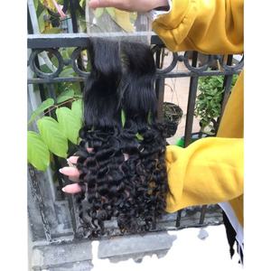Vente en gros de paquets de cheveux bouclés birmans 100% extensions de cheveux bruts non traités pour femmes noires du Vietnam - Product Image 1