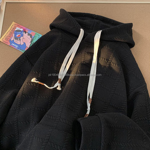 Vente en gros de sweats à capuche en polyester jacquard tendance printemps-automne, épaules tombantes, streetwear, haute qualité - Product Image 6