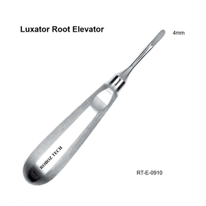 Élévateur dentaire manuel ergonomique pour racines, 4 mm, en acier inoxydable, certifié CE par Roboz Tech Pakistan - Product Image 1