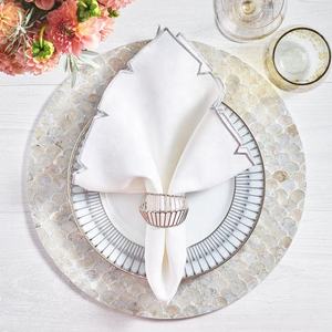 Sets de table en coquille de nacre de cuisine écologique de meilleure qualité, vaisselle plate en coquillage de luxe faite à la main au Vietnam - Product Image 5