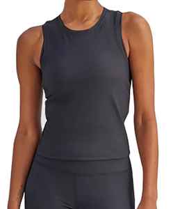 Camisetas sin mangas para mujer con logotipo personalizado OEM, producción en masa de alta calidad, ligeras, de algodón, con encaje, cuello en V gótico - Product Image 2