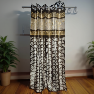 Modern 4x9 Feet Polyester Wave <b>Curtain</b> Panel Candy Window <b>Pleated</b> Blackout Linen for Home Hotel Office Hospital Includes <b>Hooks</b> - Product Image 3