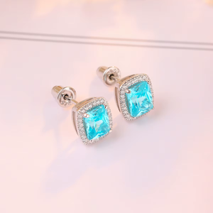 Cushion Cut Lab Grown 1.5 Ct Diamond Gold Plated 10k/14k <b>Silver</b> <b>Stud</b> Earrings for Women Wedding Classic Style Jewelry - Product Image 4