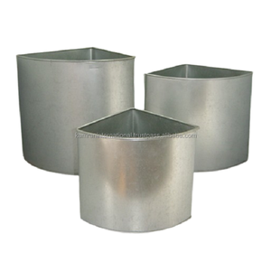 Juego de macetas de diseño de Metal 100% de 3 piezas y mango de madera para el hogar, jardín y restaurante, accesorios florales para plantas - Product Image 1