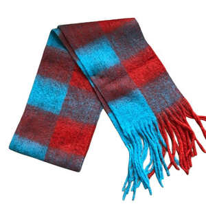 ผ้าพันคอไหมพรมแบบยูนิเซ็กซ์สุดชิค - ผ้าพันคอสีพื้นเรียบหรู - ผ้าพันคอไหมพรมยาวสำหรับฤดูหนาวสุดฮิตขายส่ง - Product Image 2