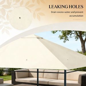Tettoia di Ricambio in Legno per Gazebo e Pergola - Product Image 3
