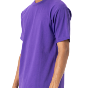 T-shirt décontracté à col rond pour homme, manches courtes, coupe classique, style streetwear minimaliste, personnalisable, en jersey de coton, basique, vente en gros - Product Image 6