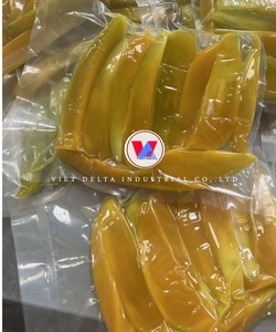 Mangues surgelées biologiques IQF en vrac, tranchées, couleur jaune, préservées dans l'eau, fruits surgelés - Product Image 2