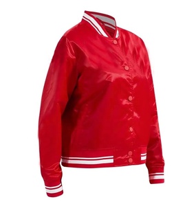 Chaqueta Universitaria de Béisbol Personalizable en Satén, Unisex, Clásica, Transpirable, para Secundaria - Product Image 3