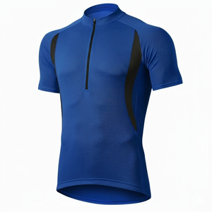 Camiseta de Ciclismo de Poliéster y Elastano Transpirable de Secado Rápido Personalizada al por Mayor, Camiseta Deportiva de Manga Corta para Sublimación - Product Image 6