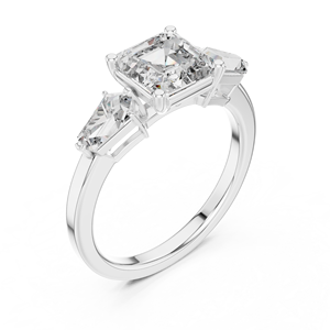 Charge mentale Bague de mariage en or plaqué or 14K ensemble pour les femmes bijoux de mariée avec bande assortie - Product Image 5