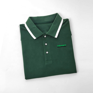 Camiseta Polo para Hombre Naimat Abbas Industries, Manga Corta, Informal, de Algodón Transpirable, con Logotipo Estampado en la Espalda - Product Image 3