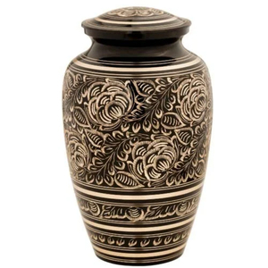 Brass Metal Engraved Cremation Urn for Adult Human Ashes Funeral Supplies Cremation Urn for Human Ashes Brass Metal Urn - Product Image 6