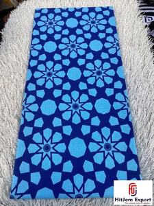 Véritable tissu africain imprimé à la cire et Ankara pour vêtements artisanat pagne en polyester côtelé Kinshasa - Product Image 3