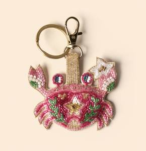 Ethnic Inspired Beaded Embroidery Eco-Friendly Wedding Handmade Colorful <b>Keychain</b> Charm - Product Image 1