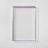 Bandeja Rectangular Acrílica Moderna Multifuncional de un Solo Nivel para Servir y Almacenar, para Uso Diario en la Sala de Estar