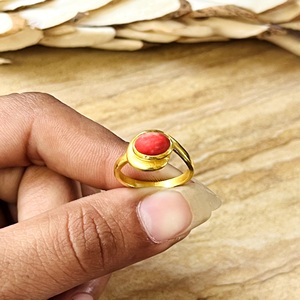 New Arrival Coral <b>Rings</b> Boho <b>Brass</b> <b>Ring</b> for Women 18k Gold Plated Filigree Vintage Design Ethnic <b>Ring</b> for Wholesale/OEM/ODM - Product Image 6