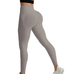 Leggings de Yoga Unisex para Mujer, Cintura Alta, Alta Compresión, Transpirables, Antibacterianos, con Costuras, de Spandex/Nylon, Largo hasta el Tobillo, con Transferencia de Calor - Product Image 2