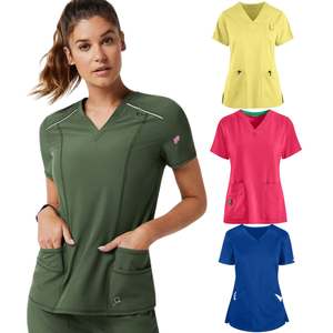 VN FOURNISSEURS élégant gommages femmes chemisier médical gommage dentaire costumes pour médecins/infirmières combinaison hôpital-FAIBLE quantité minimale de commande-Échantillon gratuit - Product Image 4