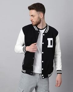Factory Custom <b>Men's</b> Wool Blend Eco-Friendly Winter Varsity <b>Jacket</b> <b>White</b> Sleeve Letter Embroidery Chenille Streetwear <b>Jacket</b> - Product Image 2