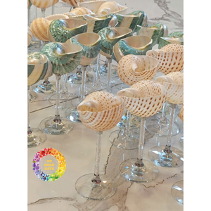 99 GOLD DATA Verre décoratif de luxe fait main 8oz pour la décoration de table de cérémonie de mariage, les fêtes sur le thème de la plage, les événements et la décoration intérieure - Product Image 2