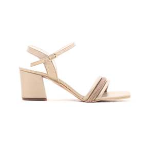 Sandales dorées à talons FN5284 Design élégant et fantaisie - Product Image 2