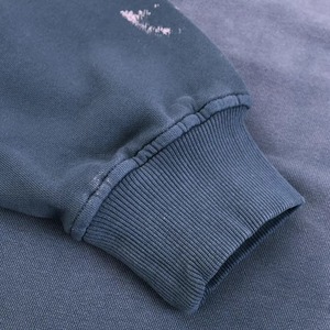 Sweat-shirt unisexe à col rond surdimensionné, 100% coton tricoté, couleur unie, pull décontracté, style streetwear d'automne, manches longues, doux - Product Image 5