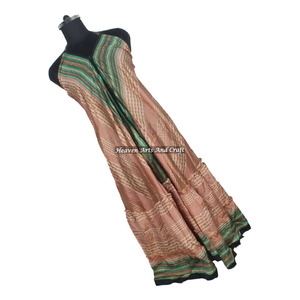 Nuevo Vestido Largo de Moda Bohemia para Mujer, Estilo Hippie, Informal, de Verano, Vintage, de Seda, Tipo Sari, Elegante, para Cena - Product Image 5