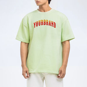 Camisetas Casuales de Punto para Hombre, de Alta Calidad, 100% Algodón, Color Personalizado, Logotipo Frontal, Ligeras, Lisas, al por Mayor - Product Image 2